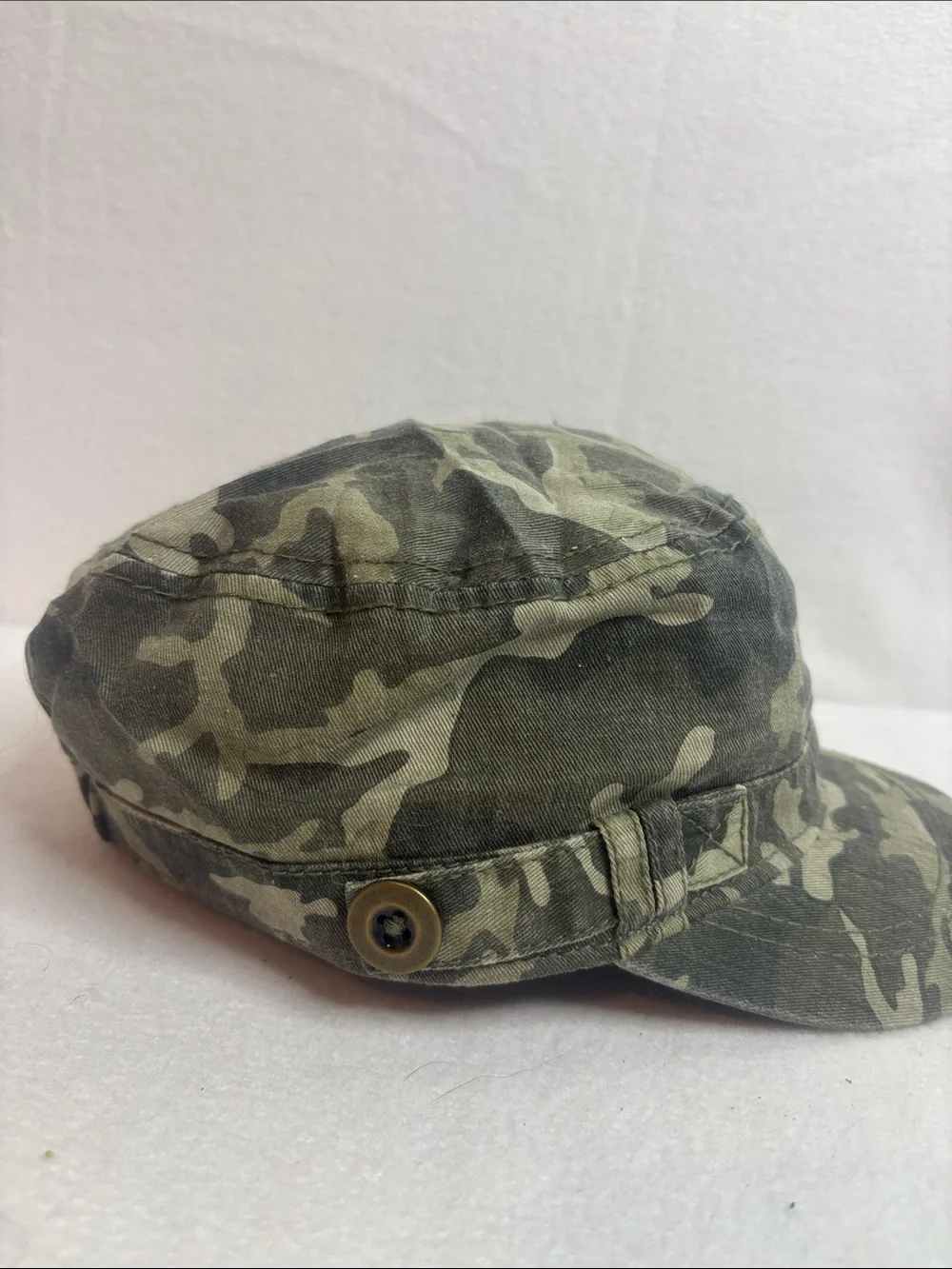 Men's Camouflage Military Cadet Cap - Olive Camo